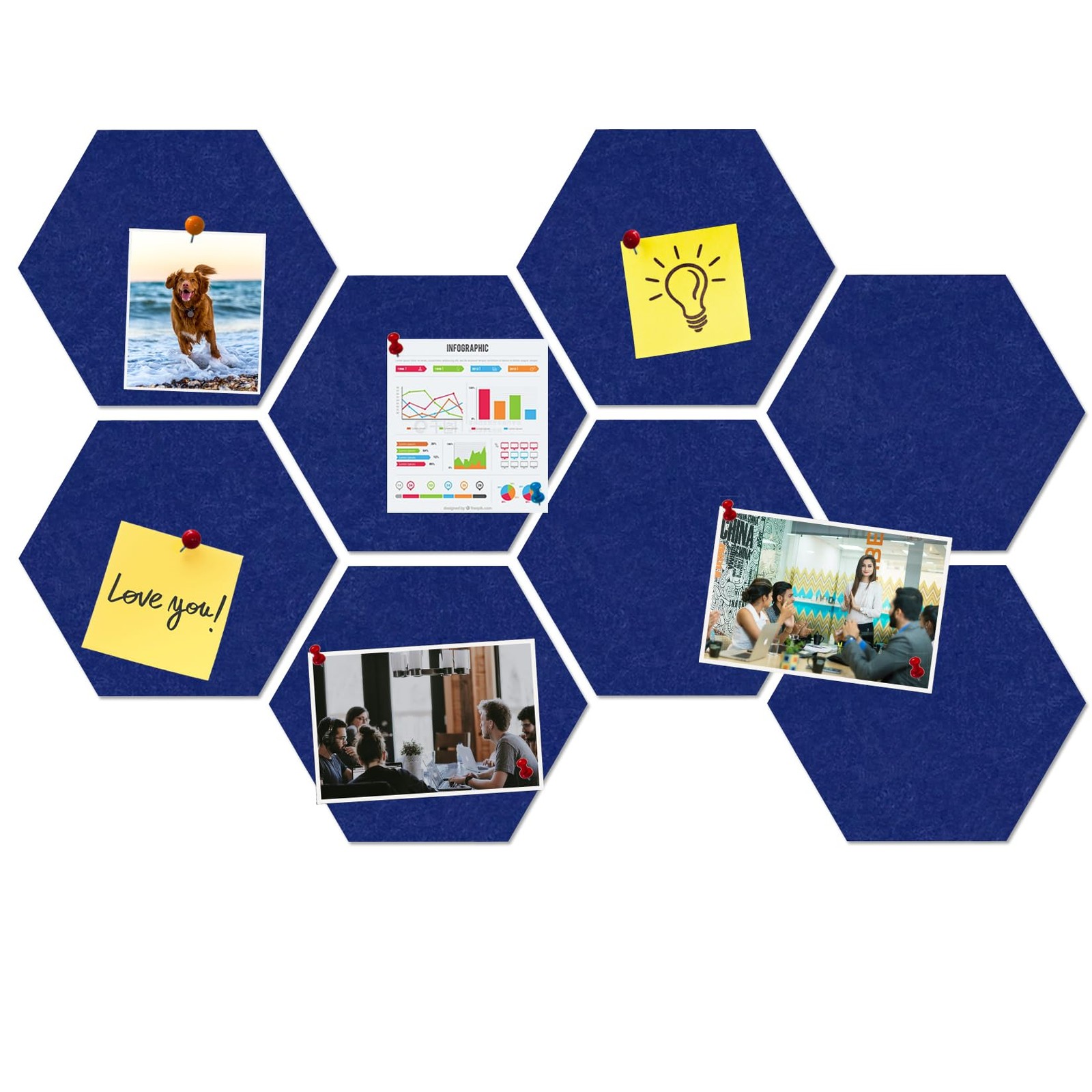 Hulavo Large Hexagon Felt Cork Board Tiles Self Adhesive Diy Felt Bulletin Hulavo Large Hexagon Felt Cork Board Tiles Self Adhesive Diy Felt Bulletin