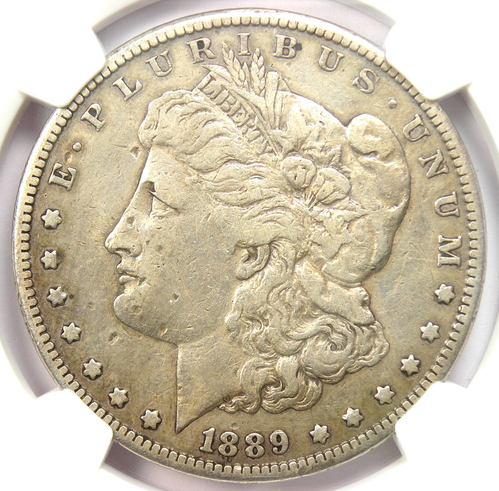1889-CC Morgan Silver Dollar $1 Carson City Coin - Certified NGC VF Details