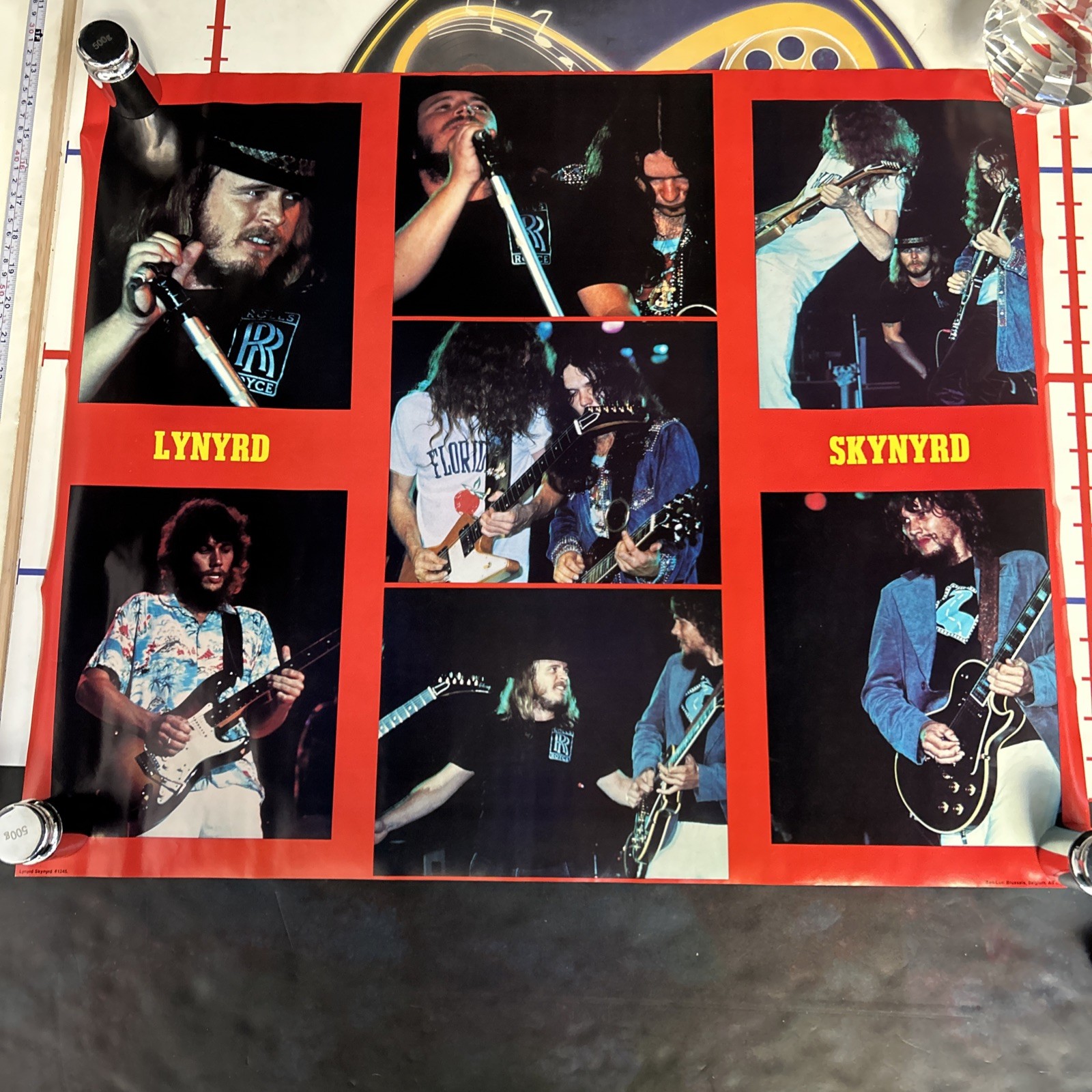 Lynyrd Skynyrd 1980's American  Rock Poster Vintage 27”x 22”
