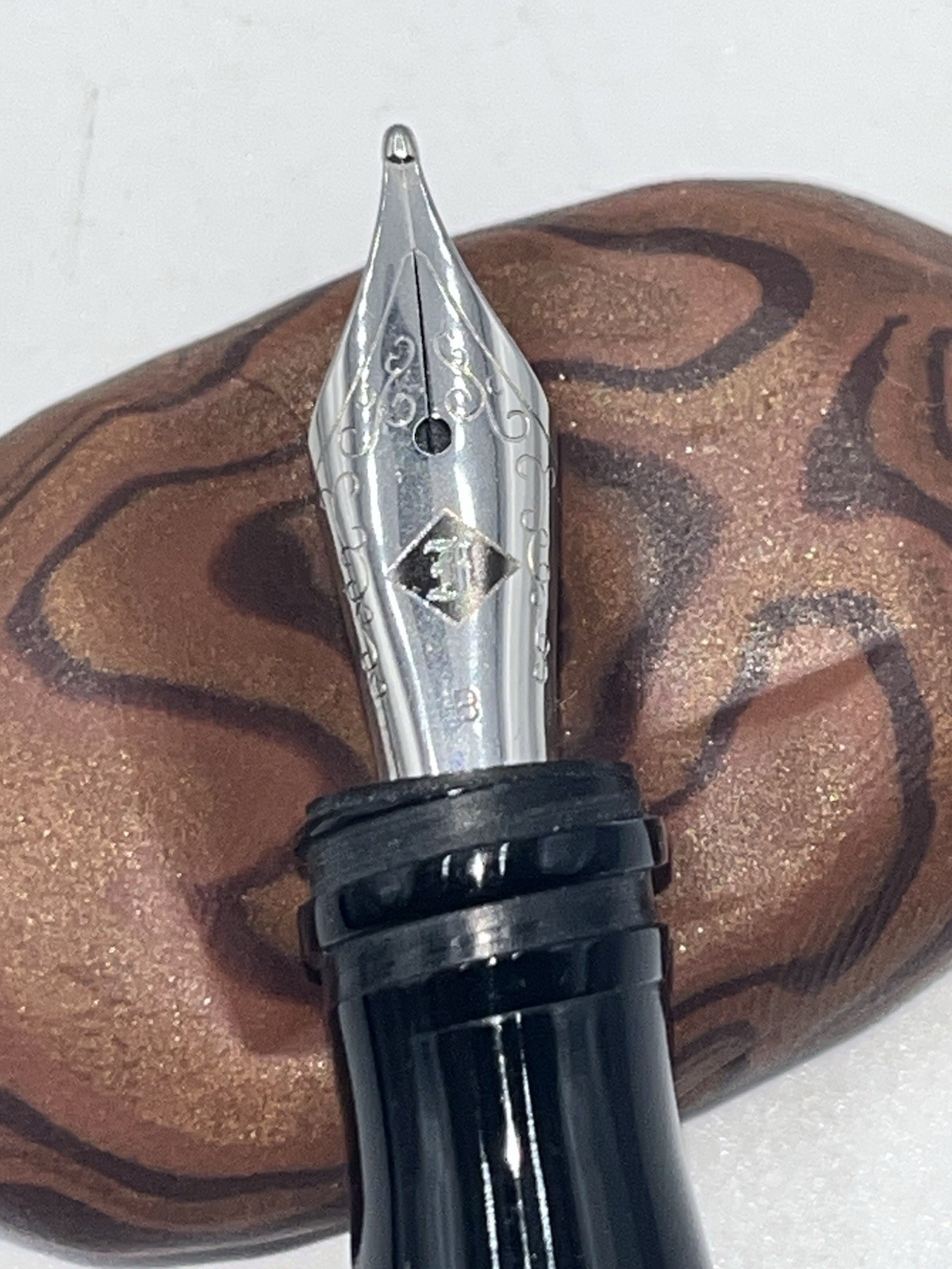 Franklin-Christoph Model 45 Fountain Pen - Black Glossy - JoWo Steel Broad B