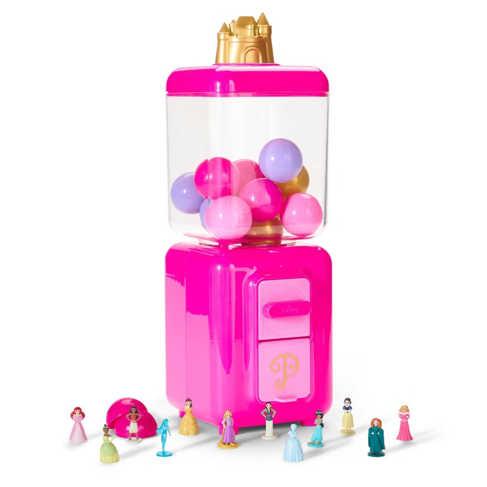 FAO Schwarz Disney Princess Toy Vending Machine Throwback Play Market Stand -