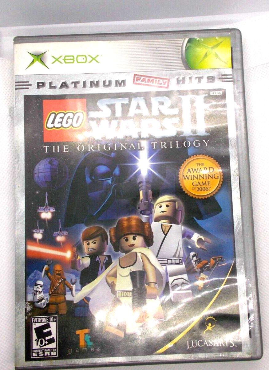 Xbox Lego Star wars 11 the origonal trilogy lucasarts platinum E 10+ complete