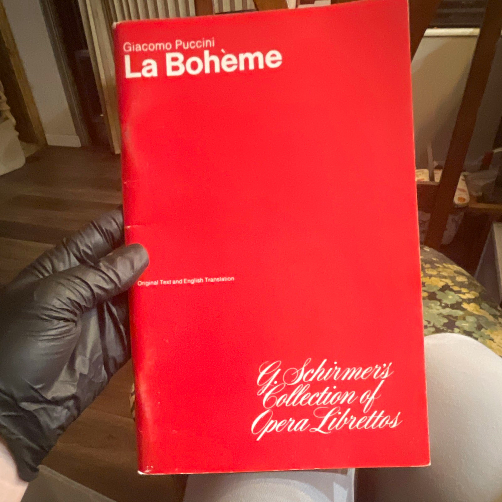 La Bohème by Giacomo Puccini PB English Translation G. Schirmer 1954 Libretto