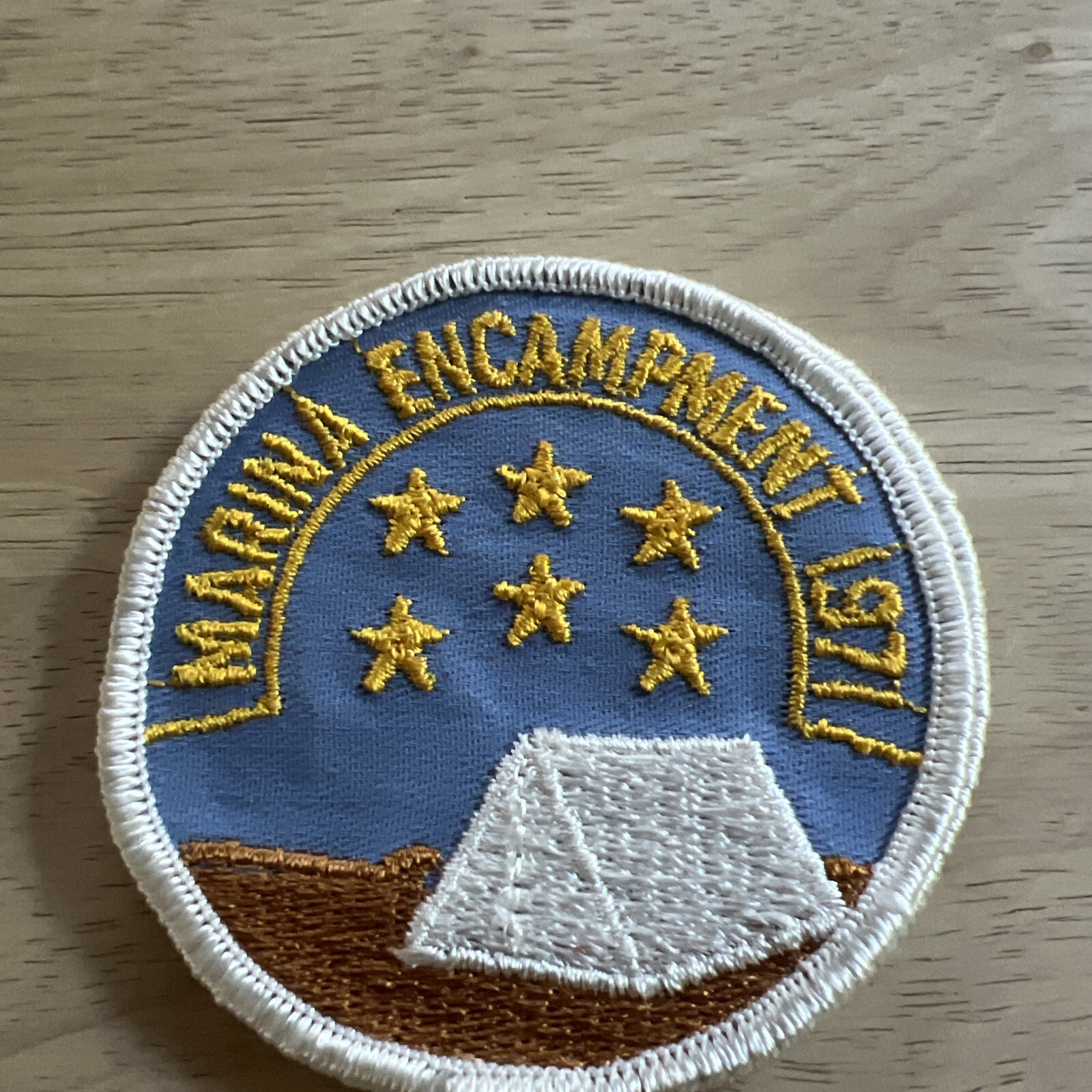 Vintage 1971 Marina Encampment Patch Vintage 1971 Marina Encampment Patch