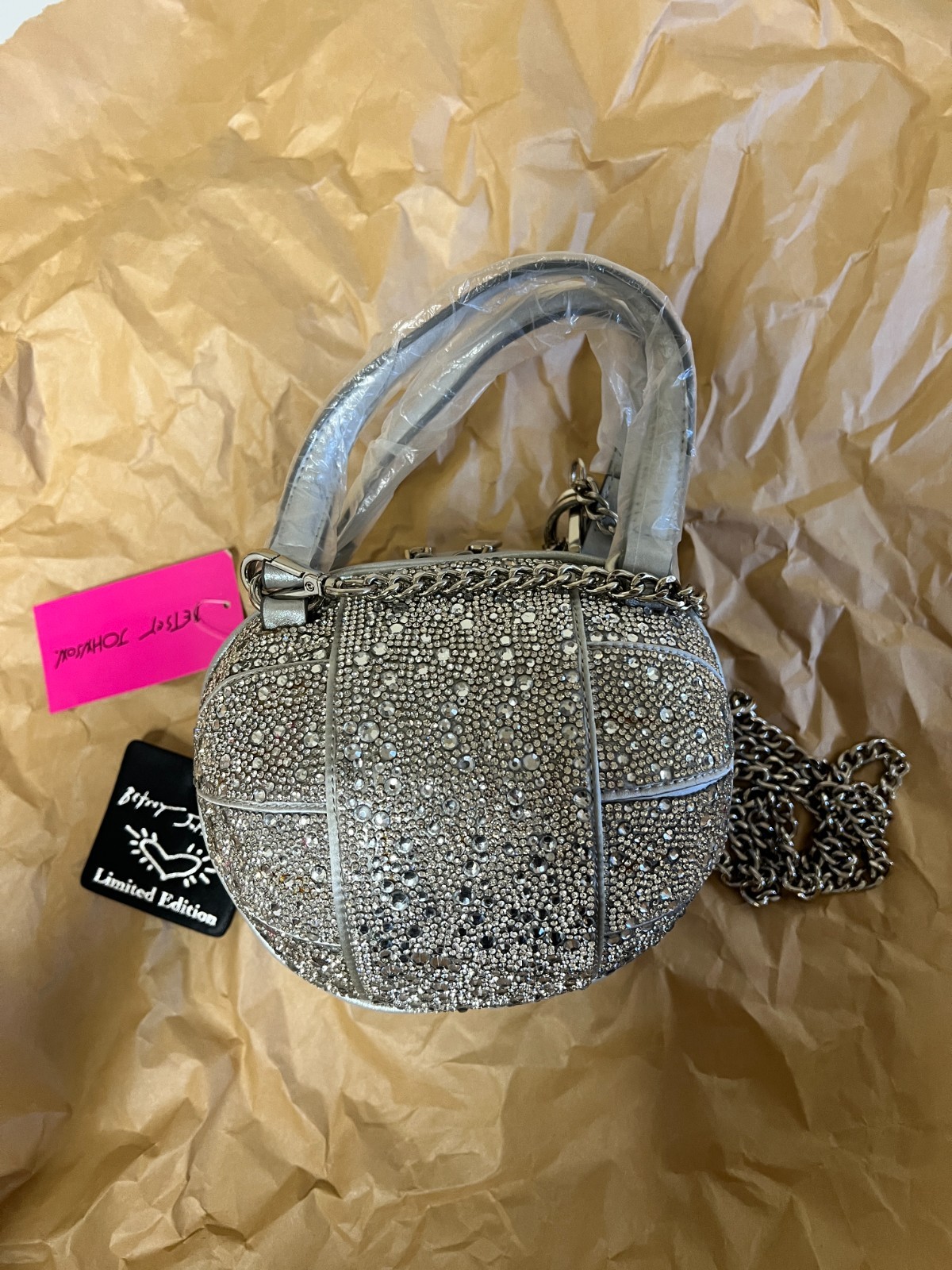 Betsey Johnson Limited Edition “Betsey Ball Drop” Crystal Mini – Silver BJ32639A Betsey Johnson Limited Edition “Betsey Ball Drop” Crystal Mini – Silver BJ32639A