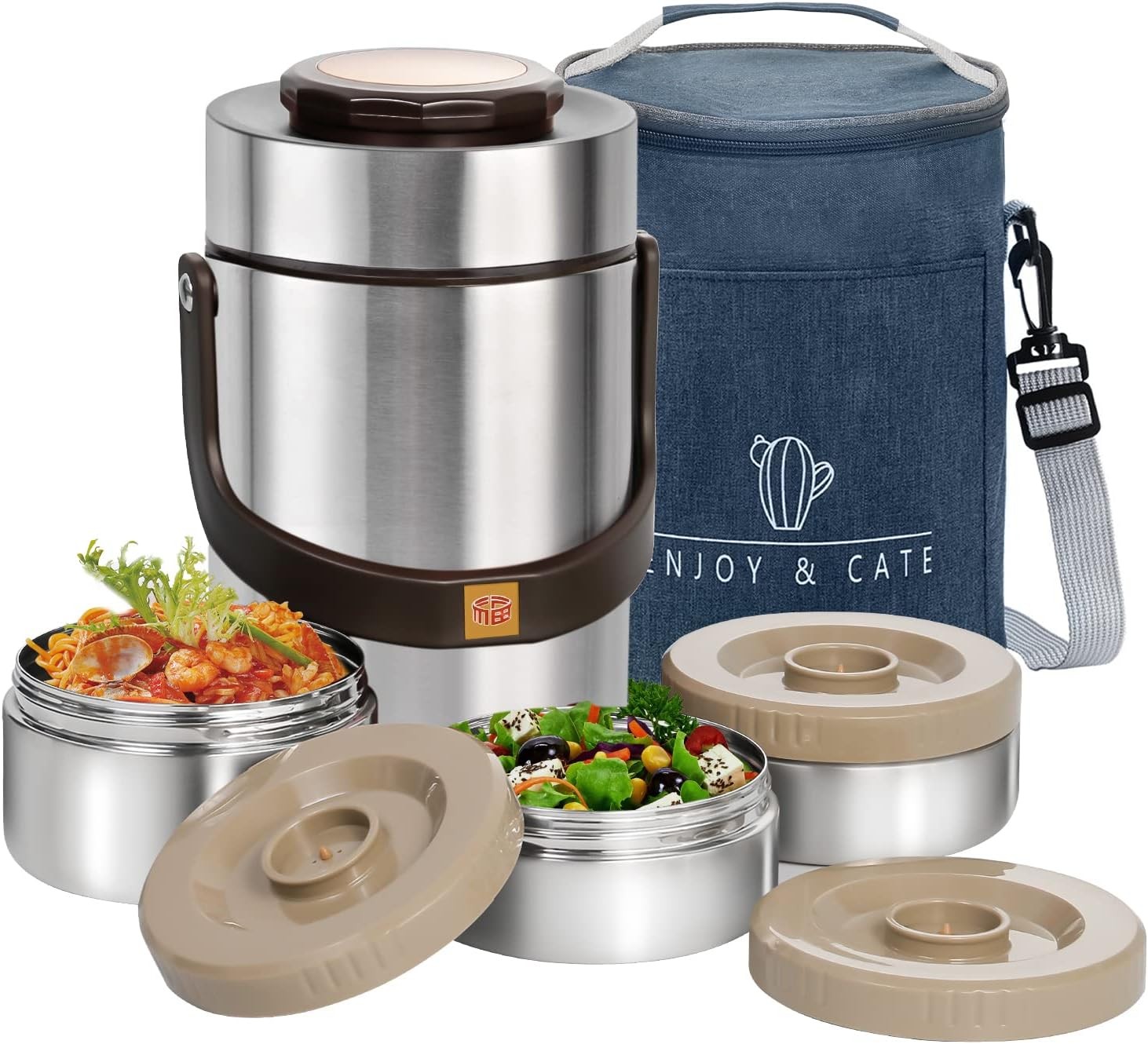 67 oz Adults Stainless Steel Vacuum Insulated Wide Mouth Soup Food Thermo Hot