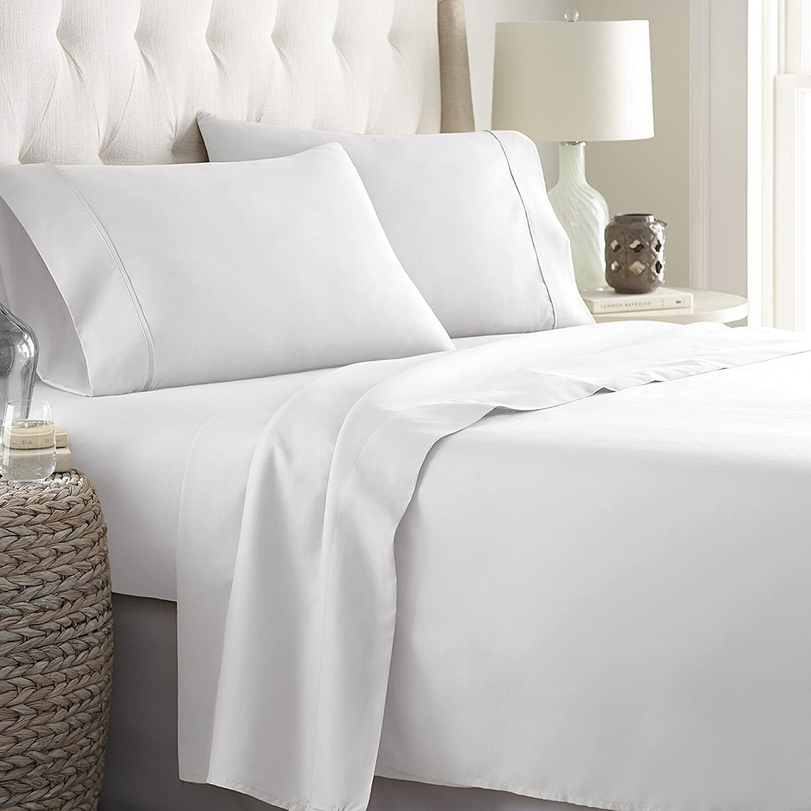 1200  TC 100% Egyptian Cotton Soft 6 PCs Sheet Set 18-21\