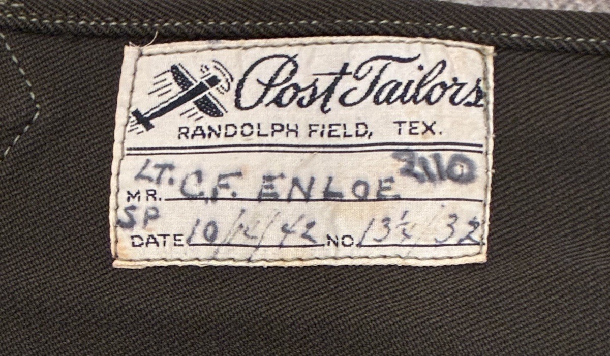 WW2 Named USAFF 1st Air Commandos Shirt & Wembley Nor-East Tie Lt. Dr. C.F Enloe