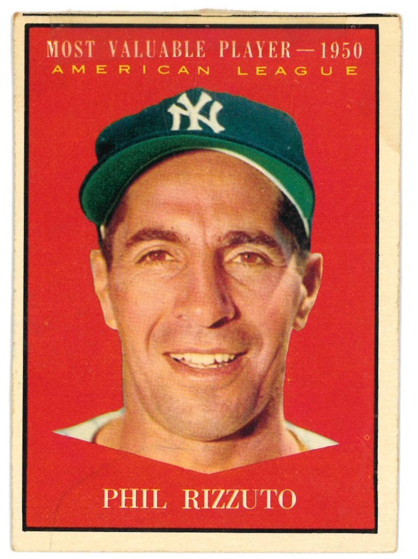 1961 Topps Phil Rizzuto Card #471 - 1950 MVP - New York Yankees