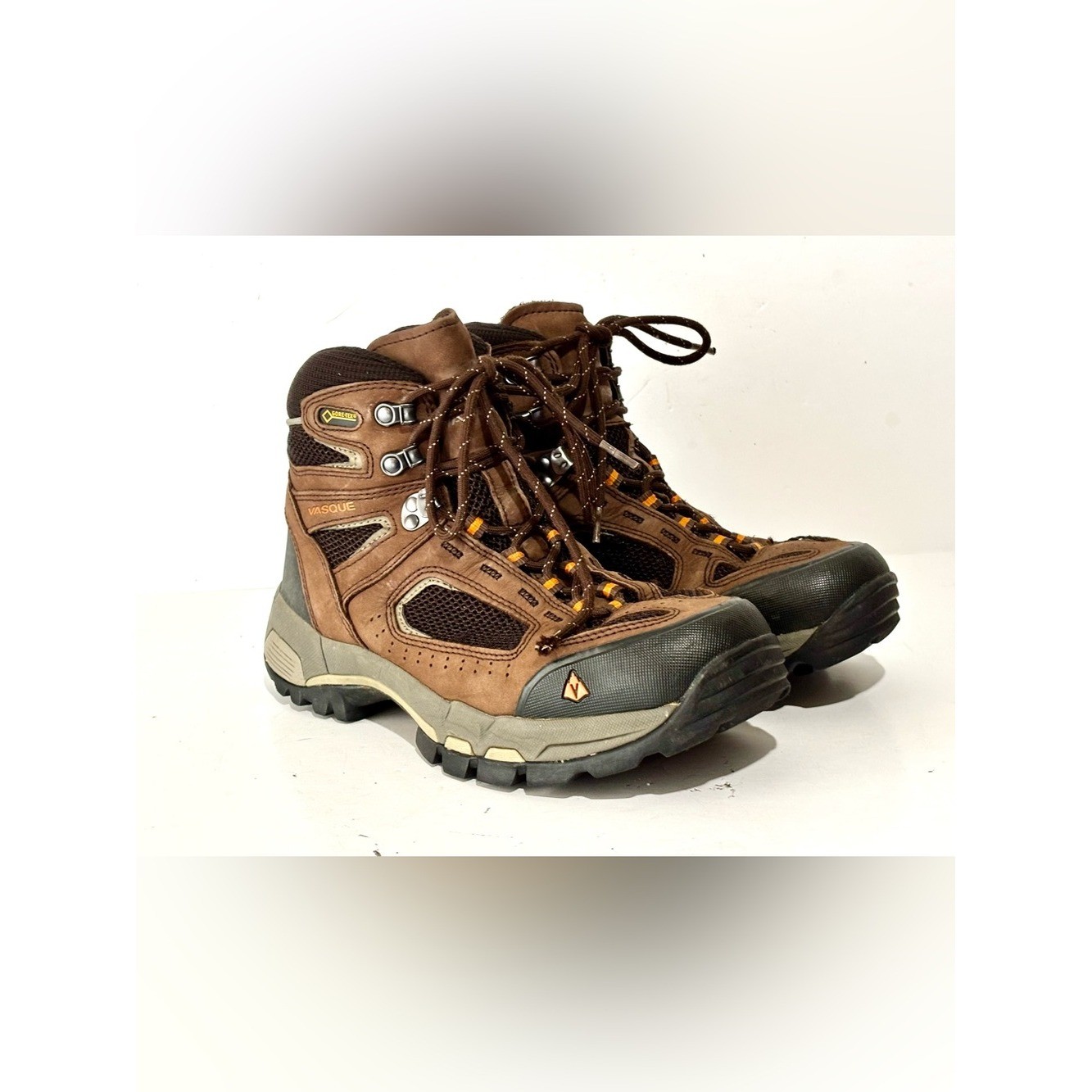 Vasque Breeze 2.0 Men\'s US 8.5 W Brown Leather Mid GTX Outdoor Hiking Boots 7482
