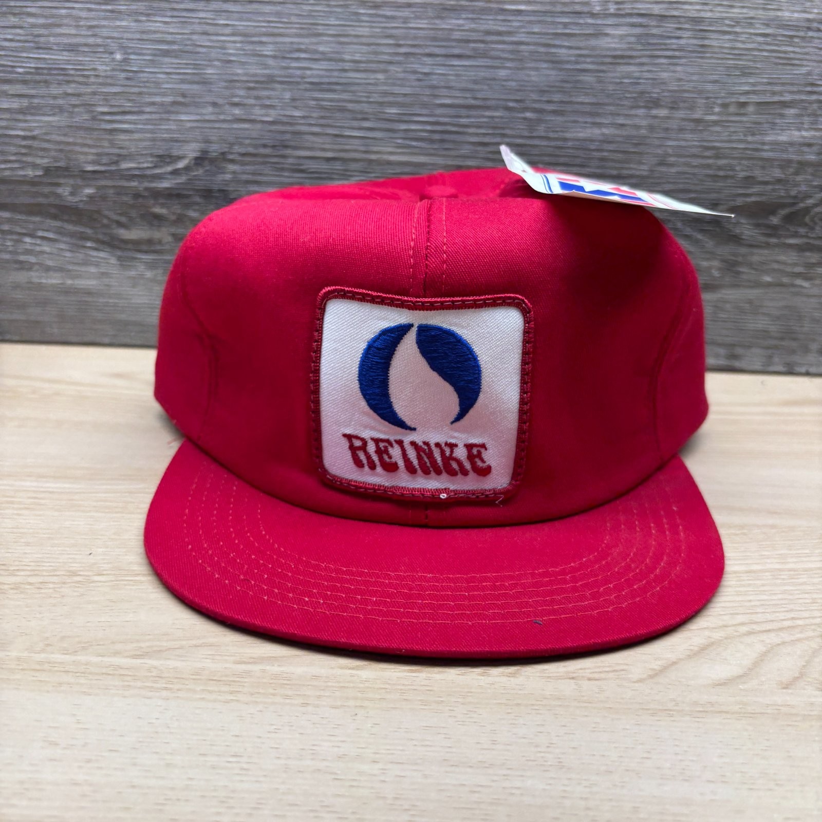Vintage Reinke Hat Cap Snap Back Red Irrigation Manufacturing Farm Seed USA * Vintage Reinke Hat Cap Snap Back Red Irrigation Manufacturing Farm Seed USA *