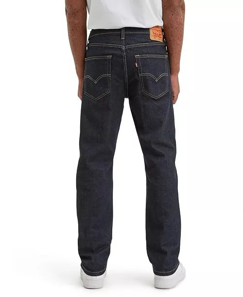 Levis Levi\'s 541 Jeans Men\'s Navy Cotton Blend Stretch Taper Fit Relaxed 32 Levis Levi\'s 541 Jeans Men\'s Navy Cotton Blend Stretch Taper Fit Relaxed 32