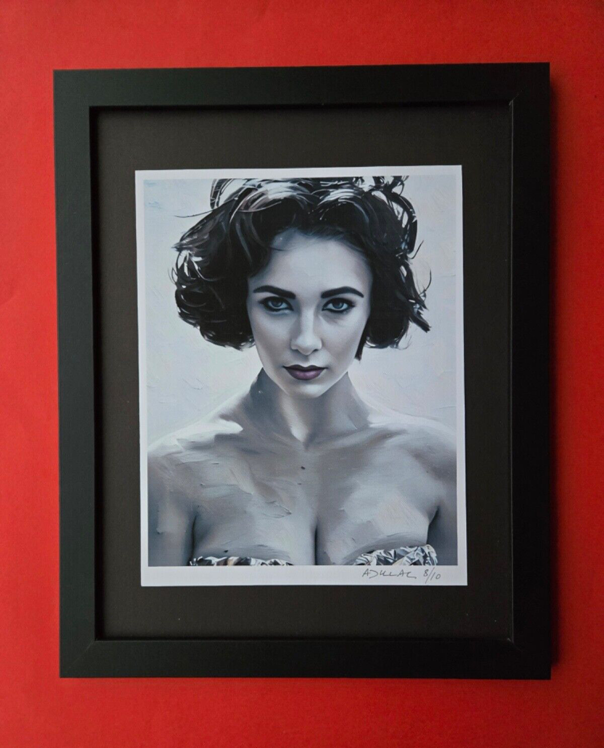 🔥 ALEXANDER DULAC | ELIZABETH TAYLOR Hand Signed  Print Ed of 10 COA /AP