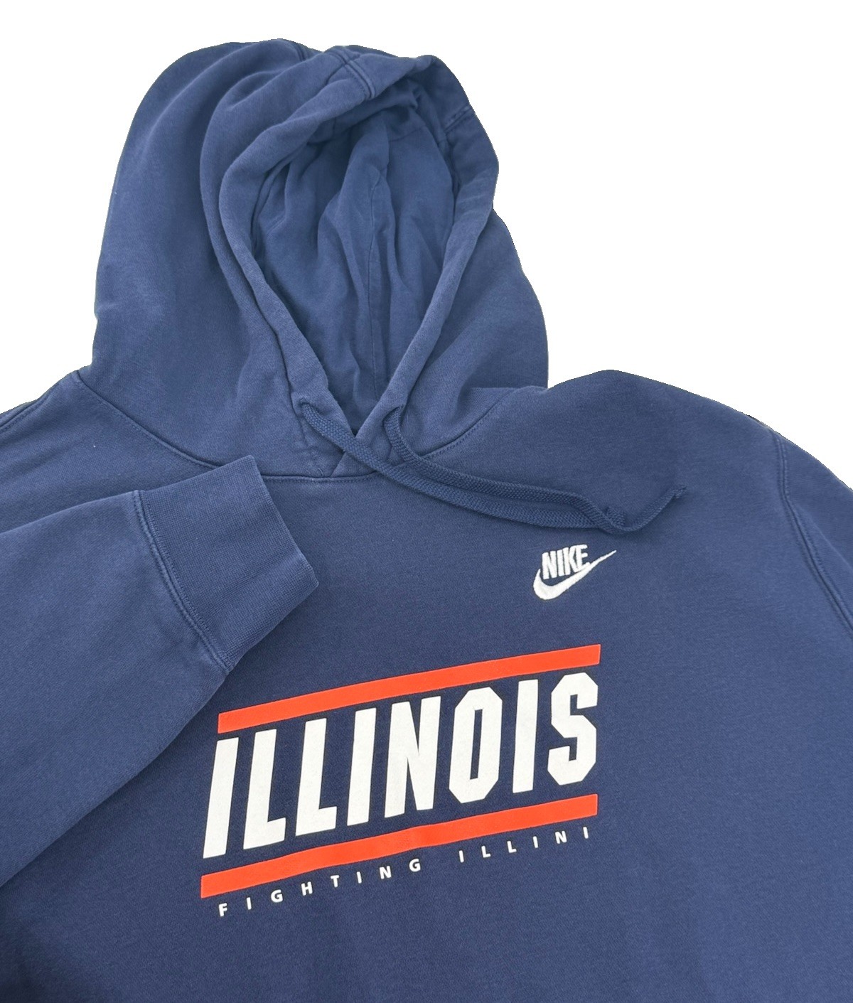 Nike University Of Illinois Men’s Hoodie Blue Fighting Illini XXL