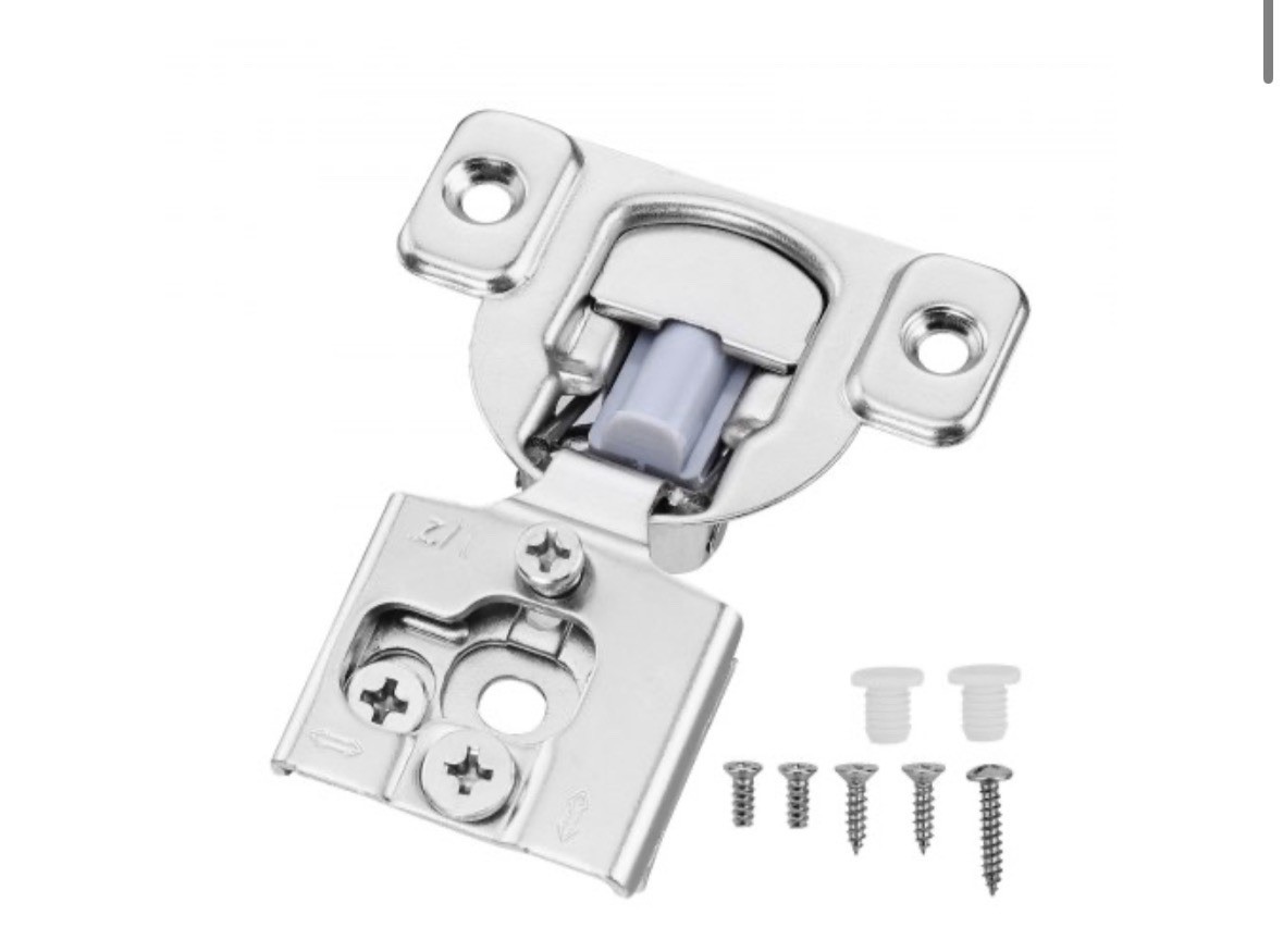 VEVOR Soft-Close Stainless Steel Cabinet Hinges 50-Pack 105° PHS24501-50 VEVOR Soft-Close Stainless Steel Cabinet Hinges 50-Pack 105° PHS24501-50