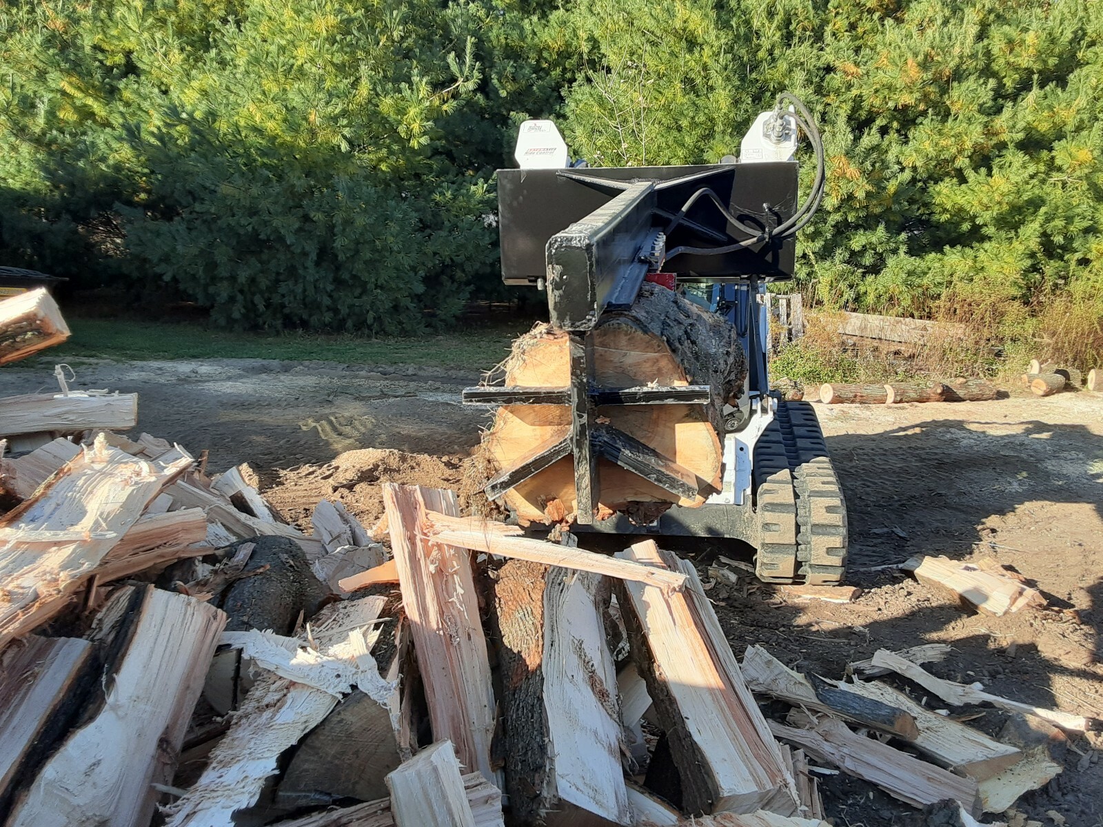Ramsplitter 6 way Wedge Skid Steer Log Splitter 30