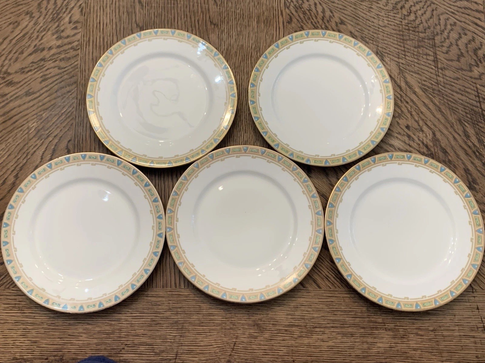 Antique Wm Guerin Limoges FR GUE2 5 - 7.5” Salad Dessert Plates Pics Marks Antique Wm Guerin Limoges FR GUE2 5 - 7.5” Salad Dessert Plates Pics Marks