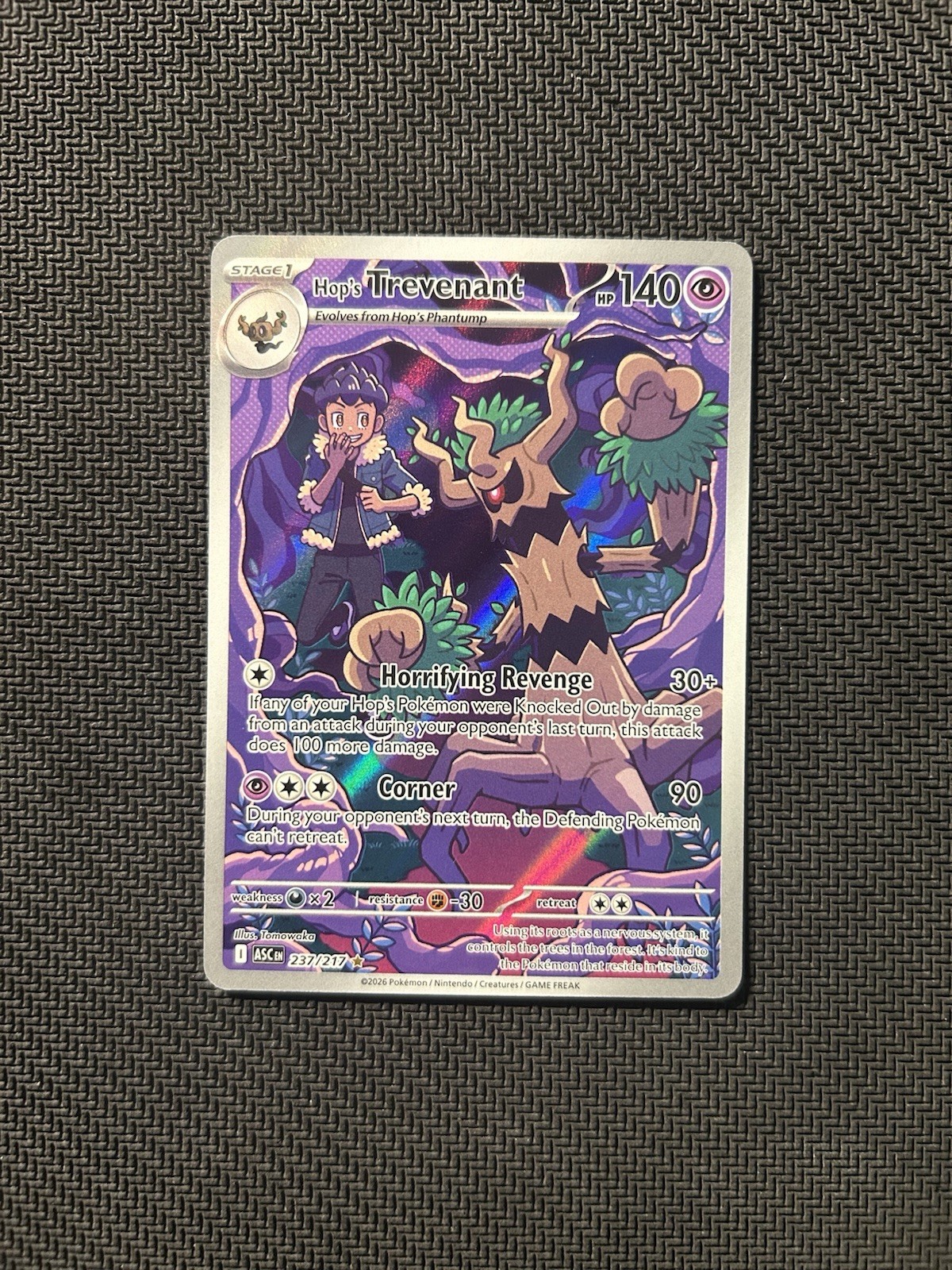 Pokemon TCG Hop's Trevenant 237/217 NM Condition See Description