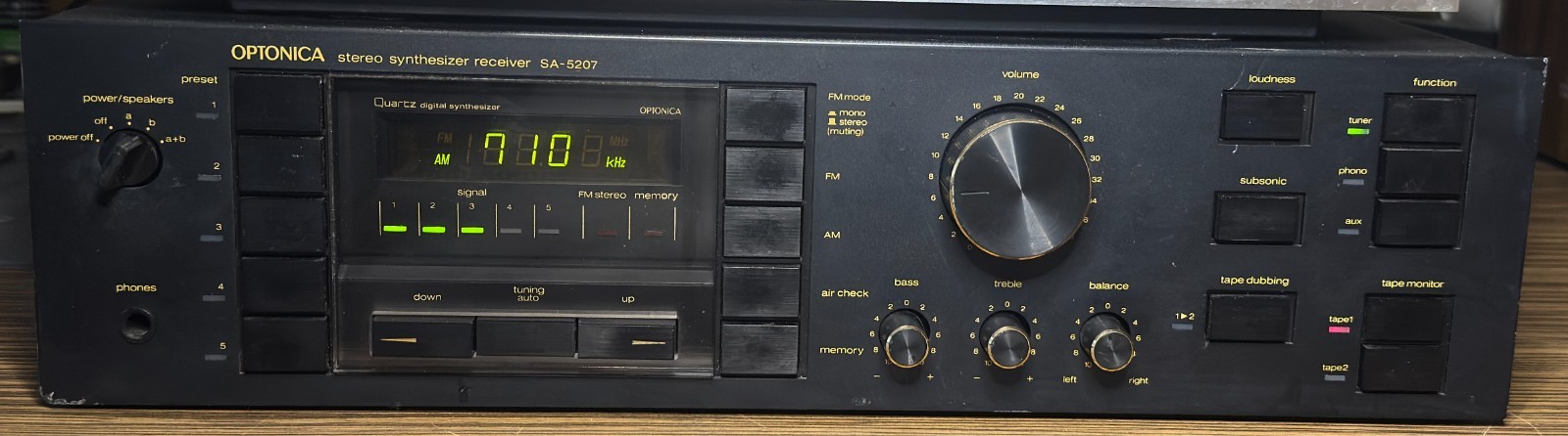 Optonica SA-5207 Vintage Receiver | FM Issue | AM & Inputs OK | Parts / Repair