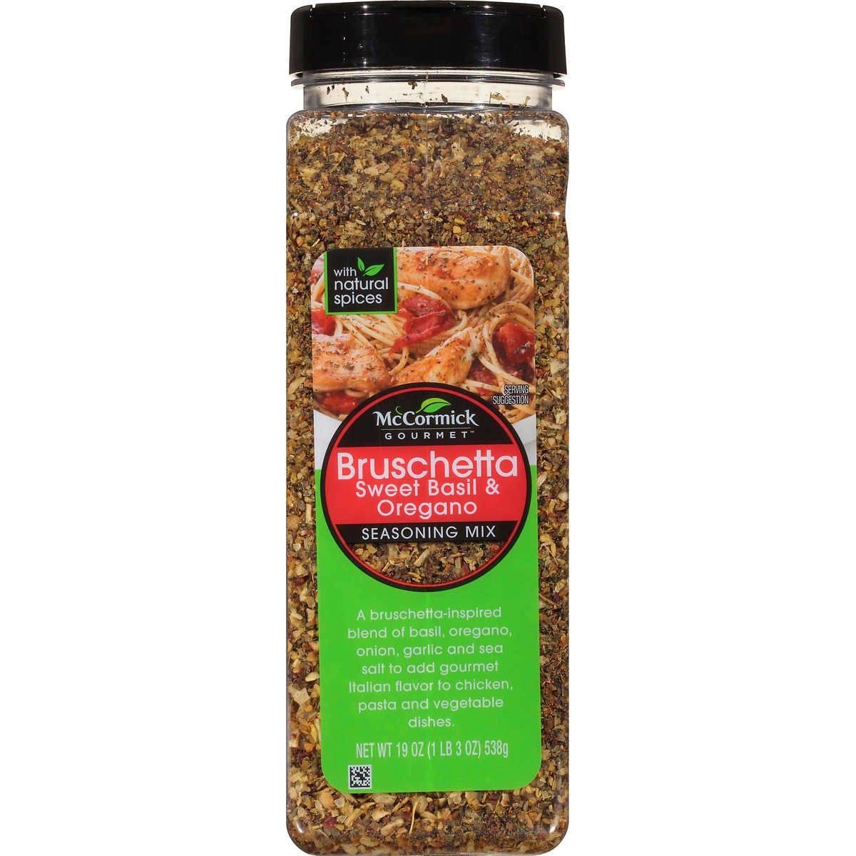 McCormick Gourmet Bruschetta seasoning mix, sweet basil & oregano, 19-oz., McCormick Gourmet Bruschetta seasoning mix, sweet basil & oregano, 19-oz.,
