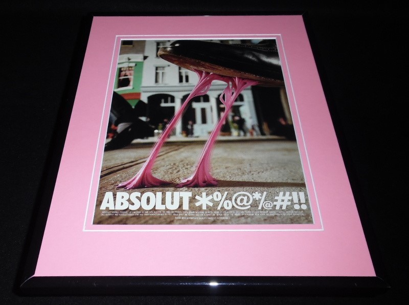 1999 Absolut *%@*/@ Vodka 11x14 Framed ORIGINAL Vintage Advertisement 