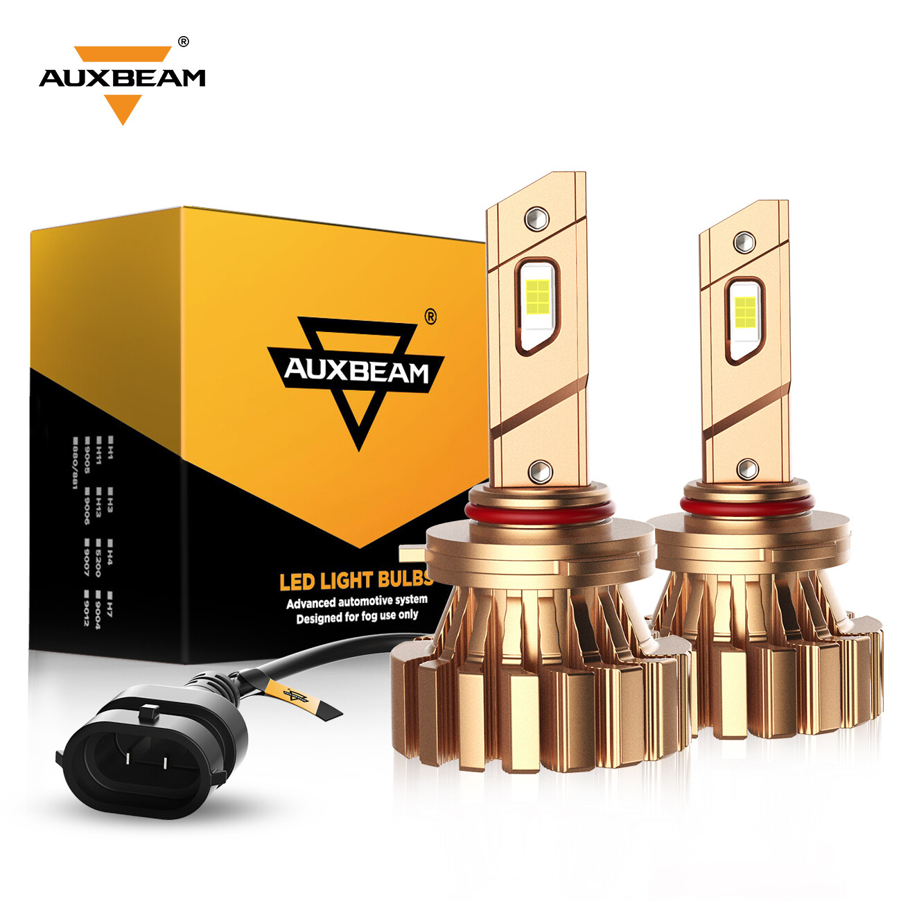 AUXBEAM NF-X60 9005 HB3 LED Headlight Conversion Kit High Beam Super White Bulbs