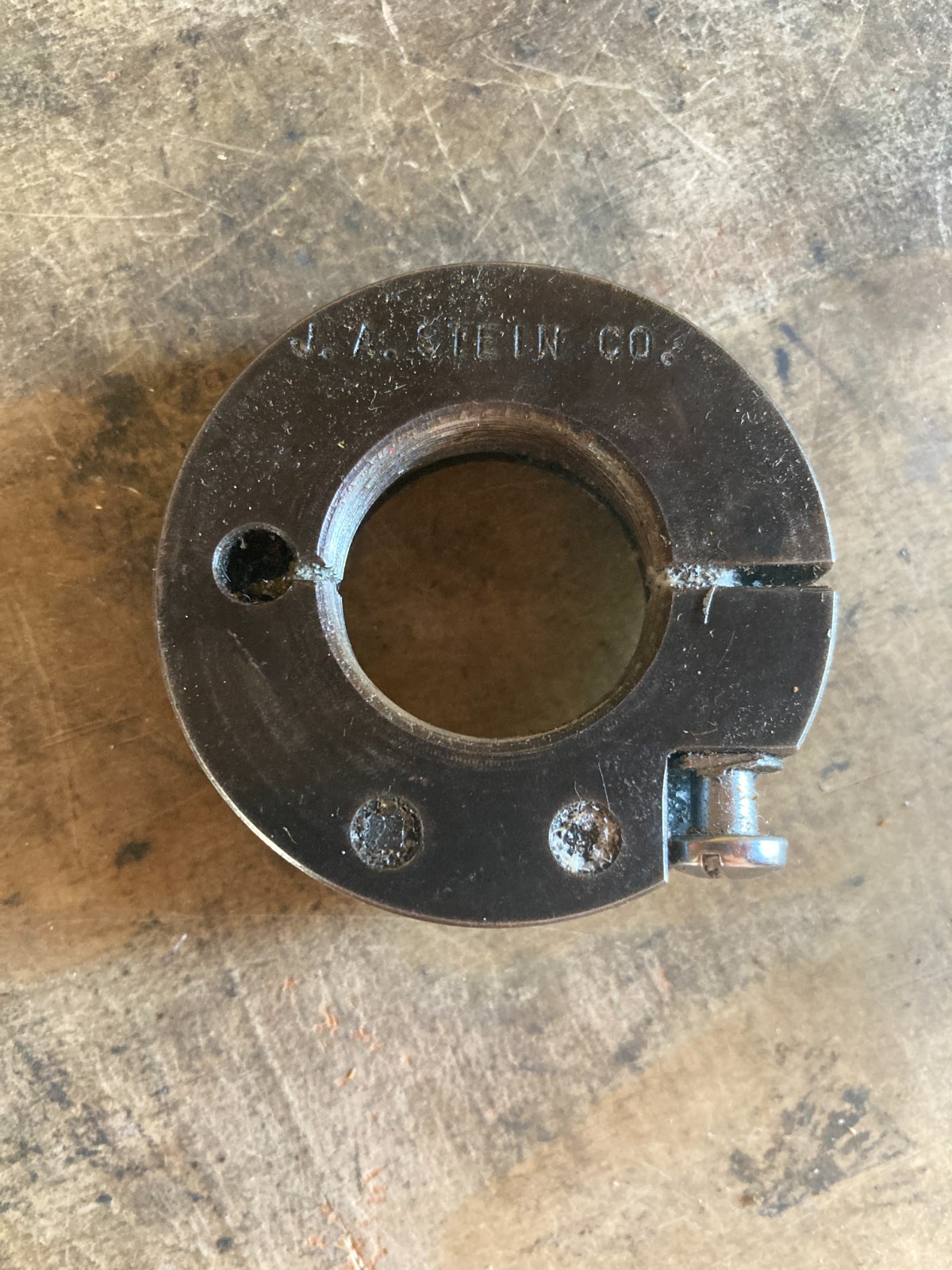 Early Vintage J.A. Stein Company Steer Tube Cutting Guide Tool Early Vintage J.A. Stein Company Steer Tube Cutting Guide Tool