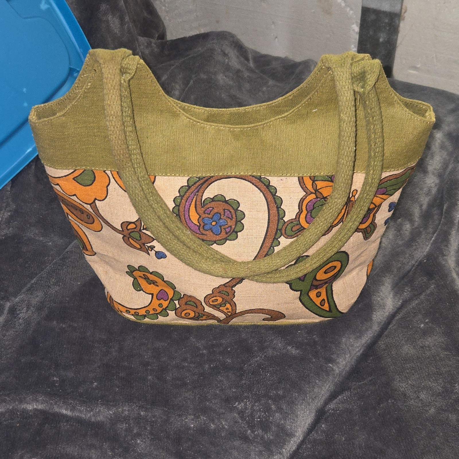 Anokhi Bags Go Green Butterfly Paisley Environmentally Friendly Purse B10