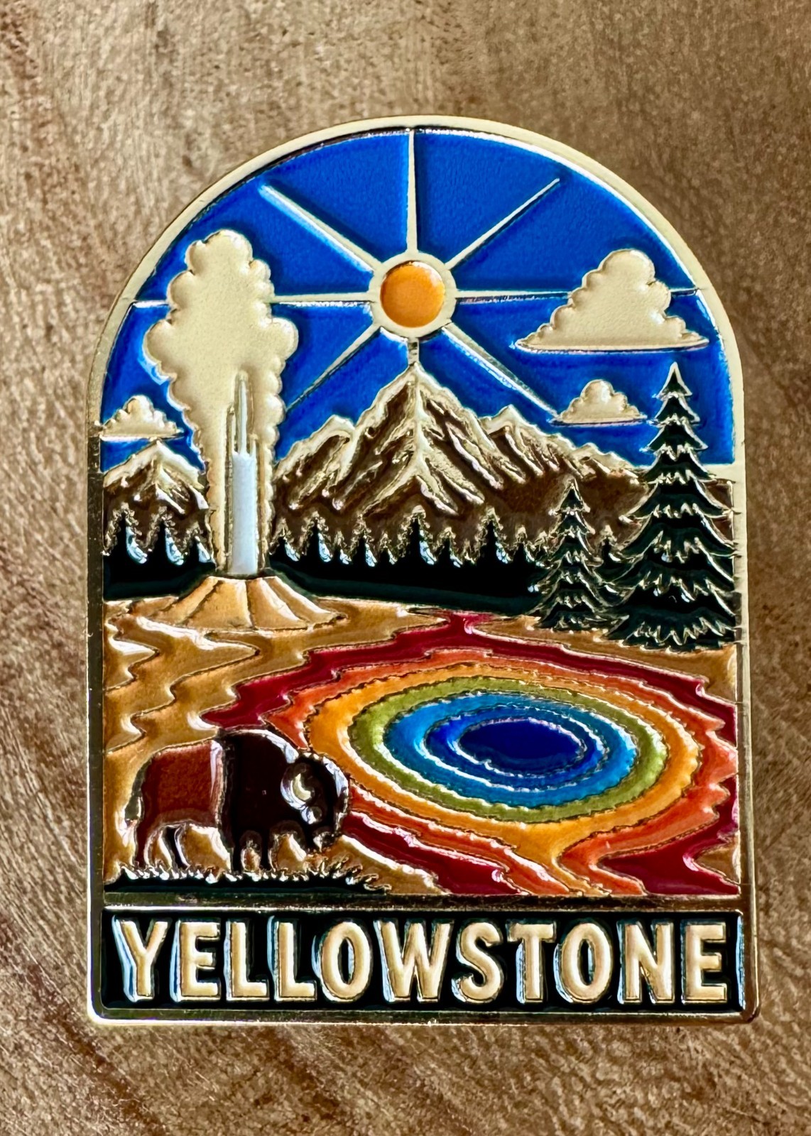 National Park Enamel Pin You Pick Yosemite Yellowstone Grand Canyon Teton Smoky