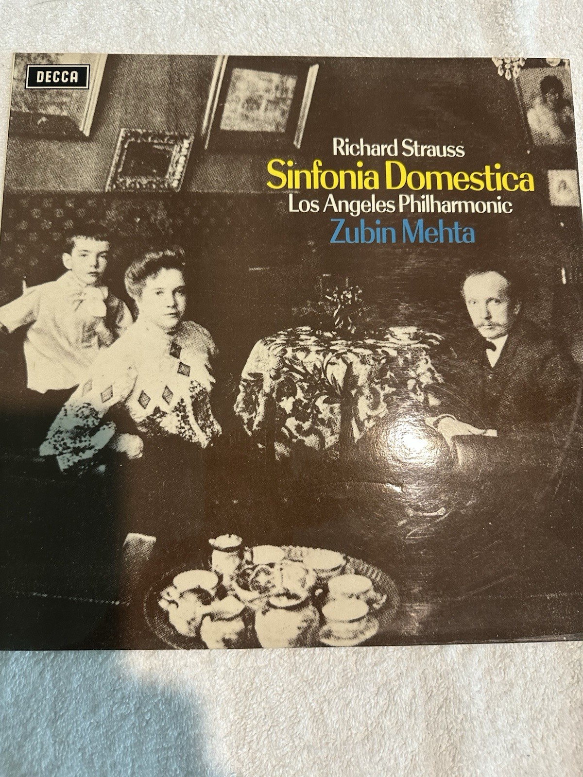Richard Strauss Sinfonia Domestica Los Angeles Phil / Zubin Mehta Decca SXL 6442