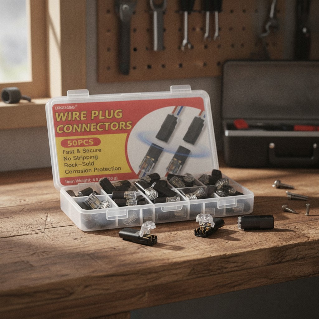 Versatile 50Pcs Wire Connectors - Solderless, Reusable & Ideal for Low-Voltage Versatile 50Pcs Wire Connectors - Solderless, Reusable & Ideal for Low-Voltage