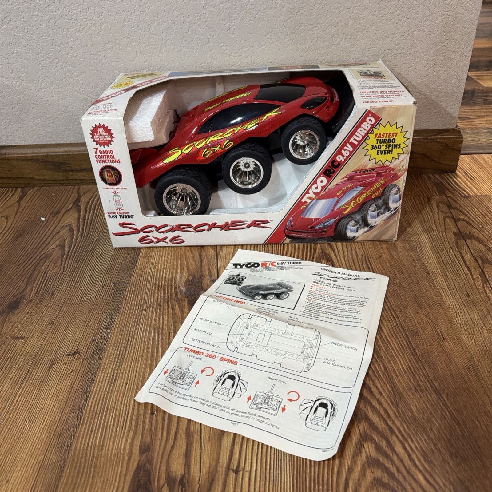 Vintage 1993 Tyco RC  Scorcher 6x6 9.6v Turbo NEW IN BOX