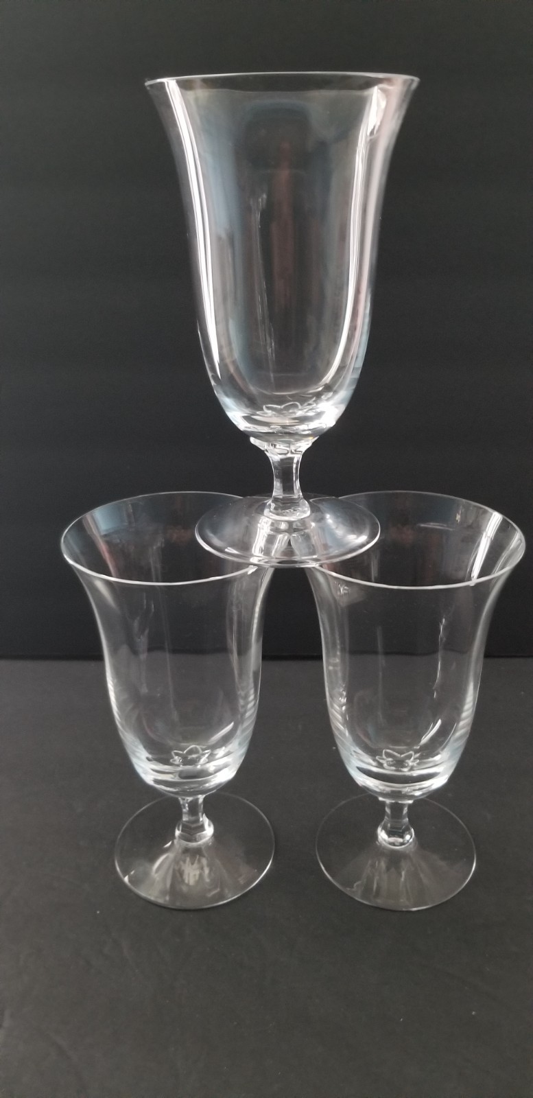 Lenox Crystal Allure Optic Tea Goblets Set Of 3 LB11 Lenox Crystal Allure Optic Tea Goblets Set Of 3 LB11