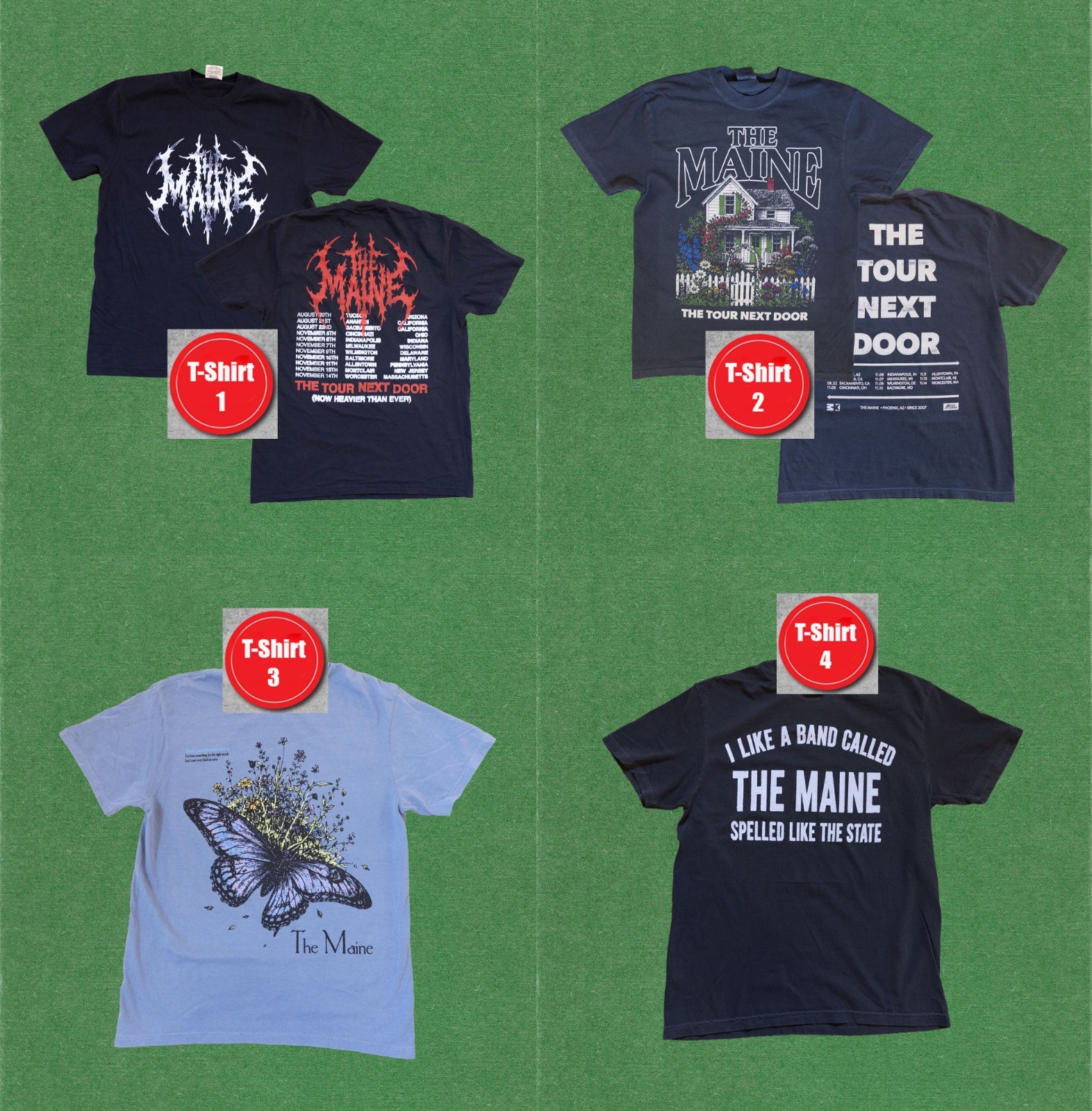 The Maine The Tour Next Door 2026 Merch Tee, T-shirt Reprint