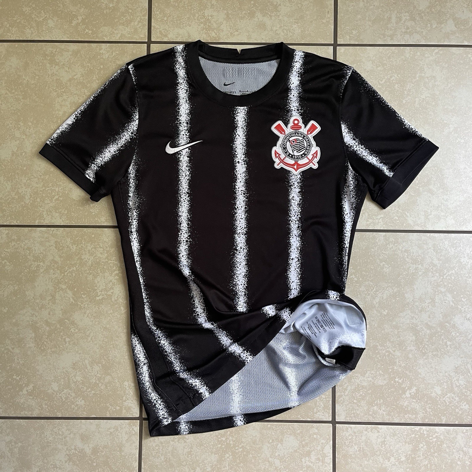 Nike Corinthians 21/22 Player Issue GFA PROMO Home Soccer Jersey Medium Brazil