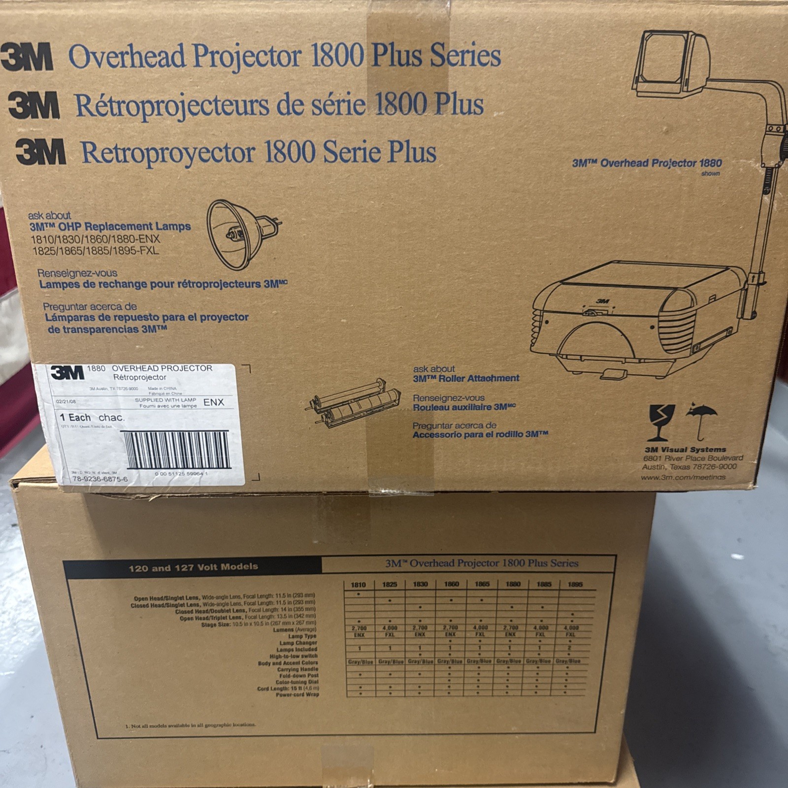 3M Overhead Projector 1800 series