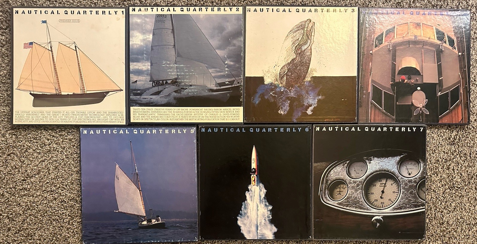 Nautical Quarterly. Volumes 1-7 Book Lot Collection With Slipcovers Nautical Quarterly. Volumes 1-7 Book Lot Collection With Slipcovers