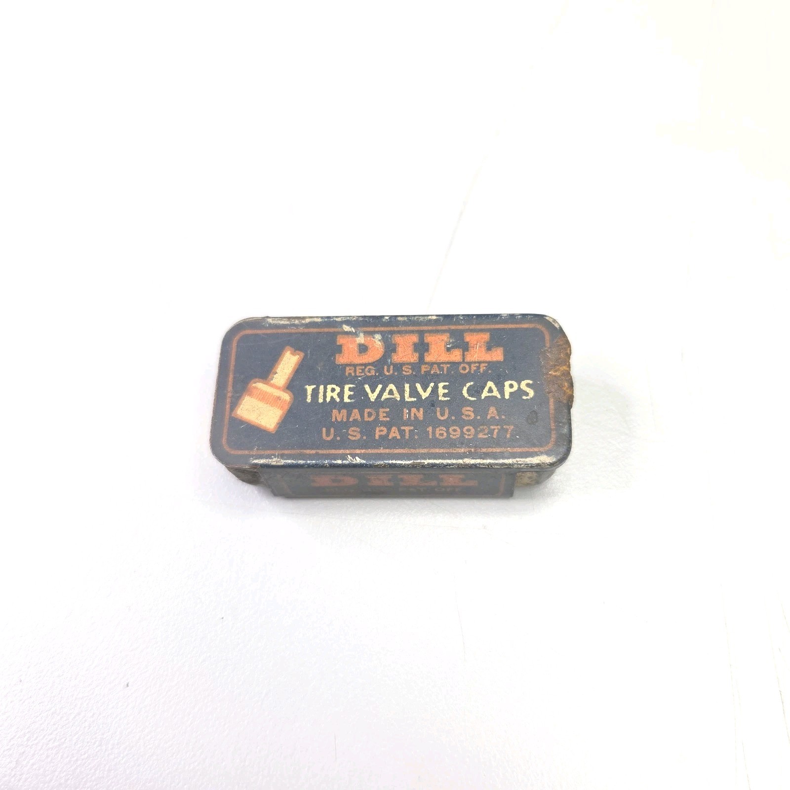 Vintage 1945 Dill Tire Valve Caps Full Box 1 Cap Is Not Dill