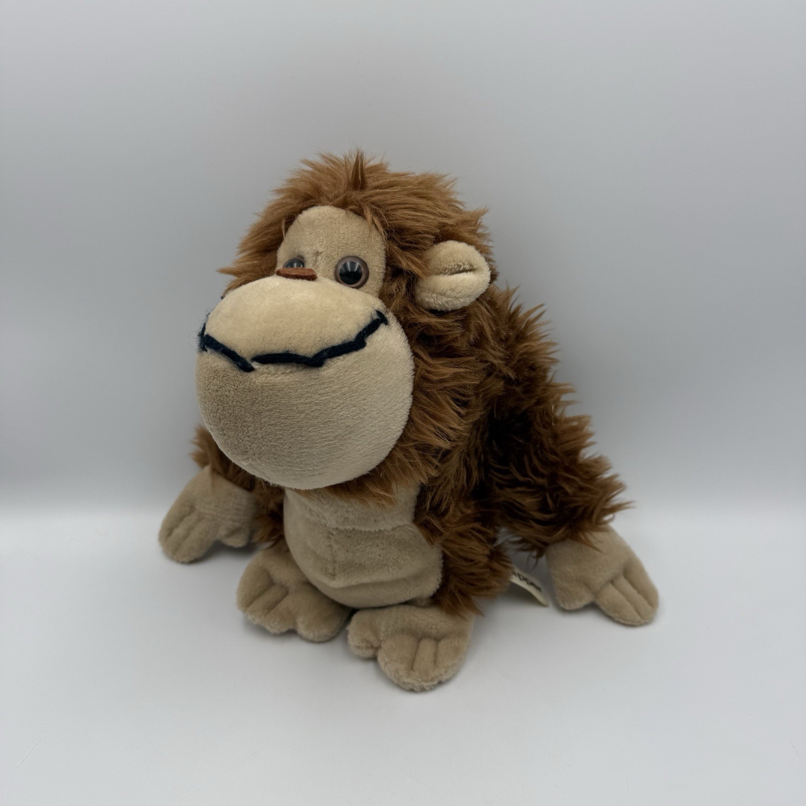 Vintage 1977 Russ Berrie Gipper Stuffed Monkey Gorilla Plush Shaggy Brown