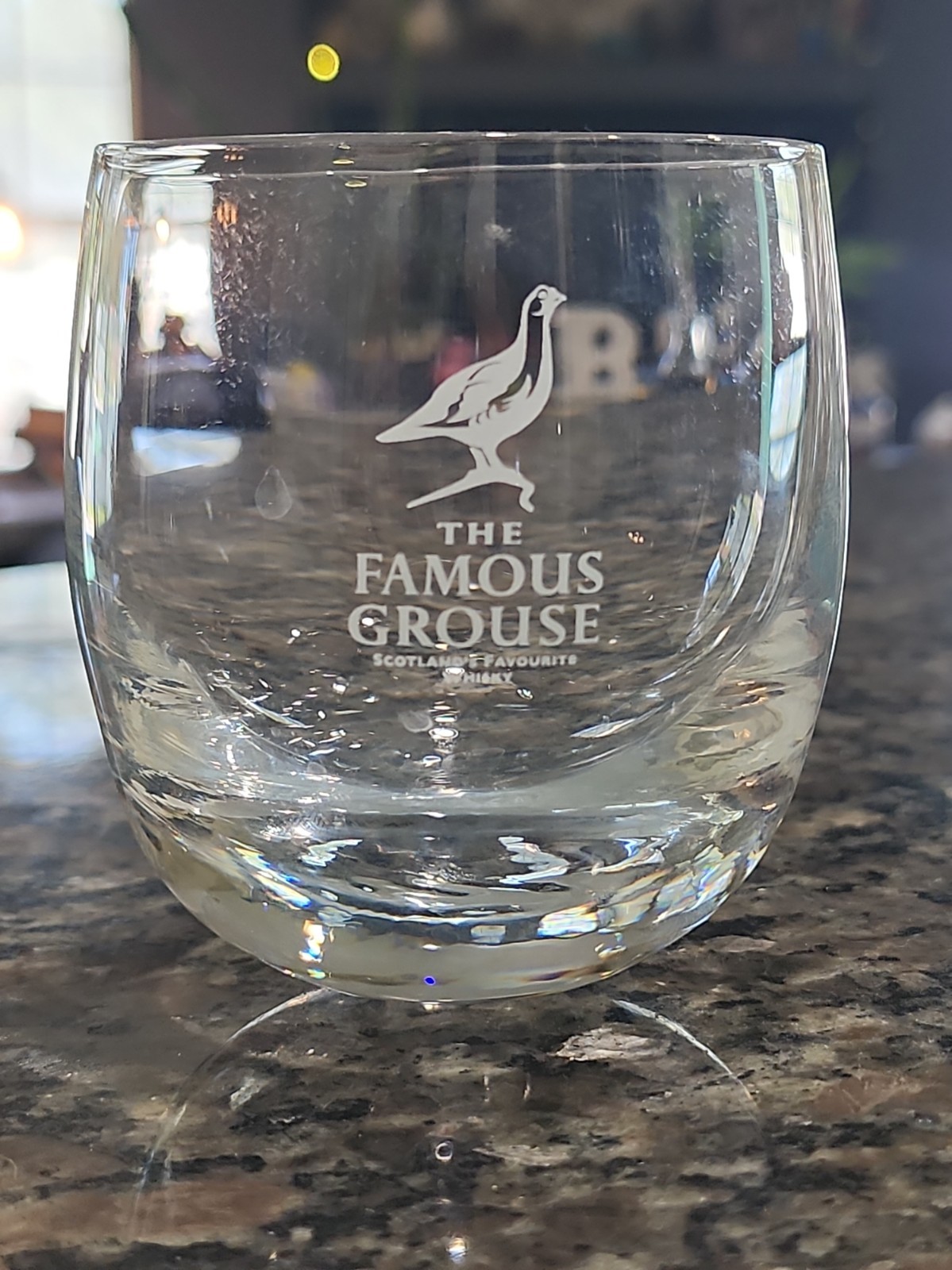 The Famous Grouse Finest Scotch Whiskey Tumblers Low Ball Glass France Barware