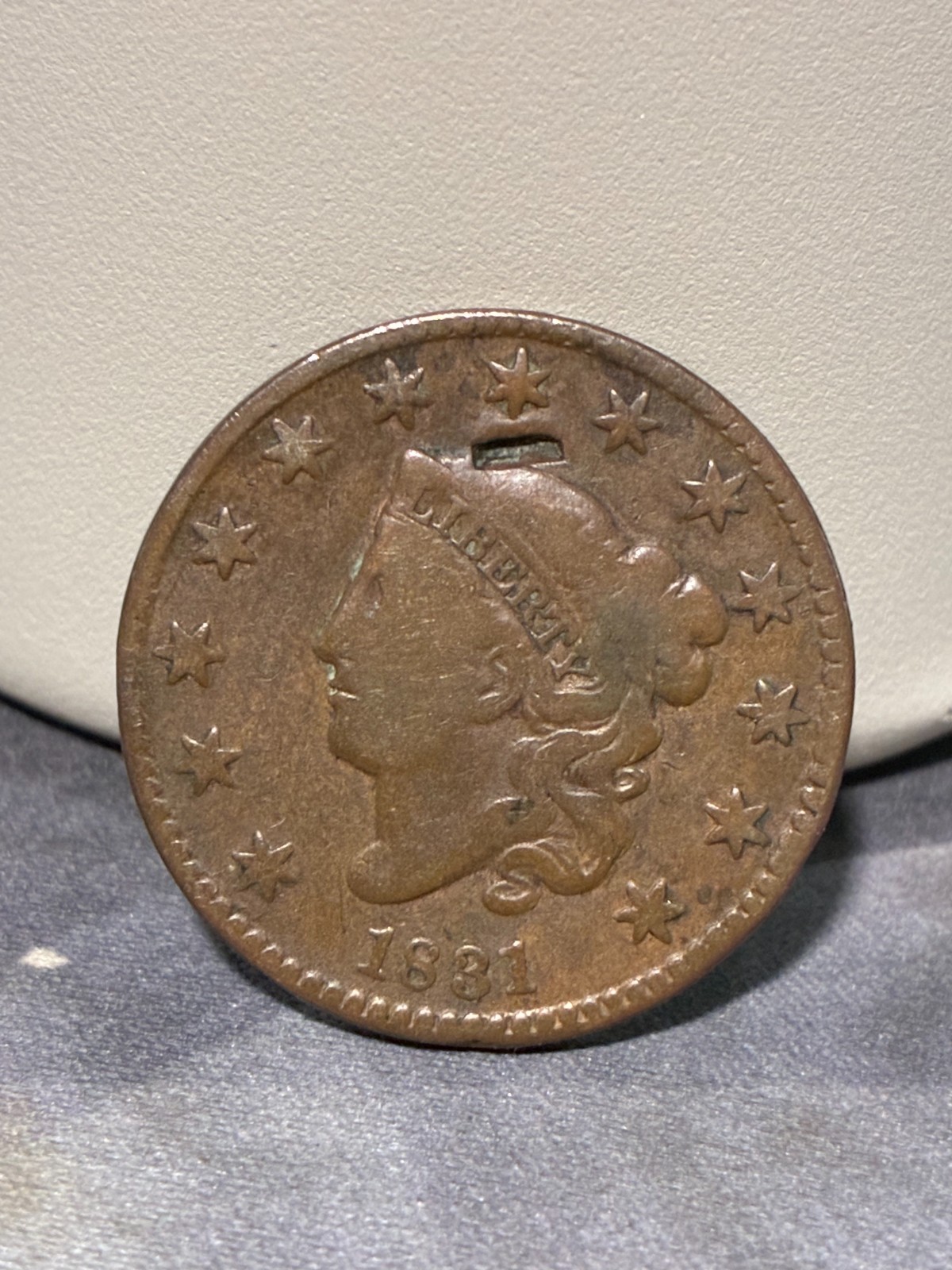 USA Coronet Head Large Cent 1831 FINE VERY SCARCE USA Coronet Head Large Cent 1831 FINE VERY SCARCE