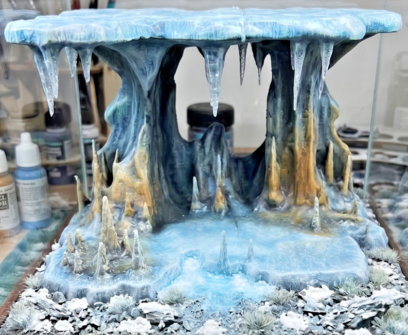 1:18 Wampa Ice Cave Diorama Prop Star Wars Vintage Collection Hoth Backdrop 3.75