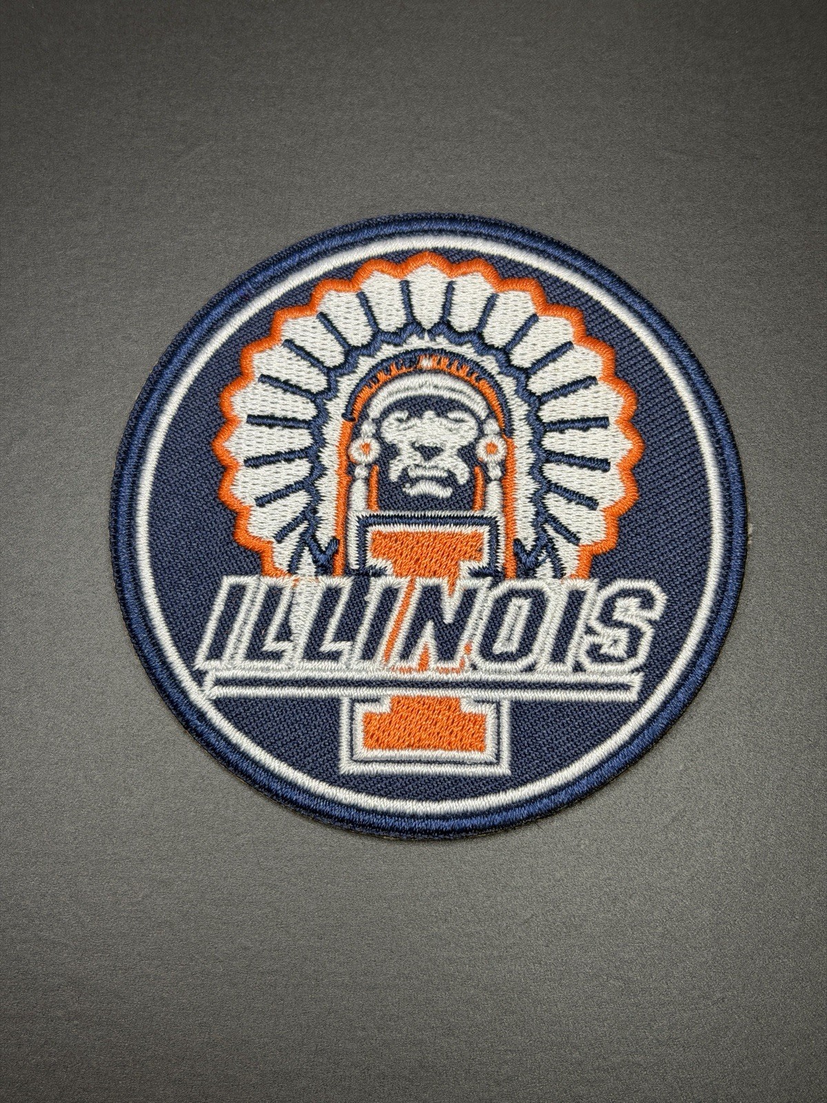 Illinois Fighting Illini Embroidered Iron On Patch