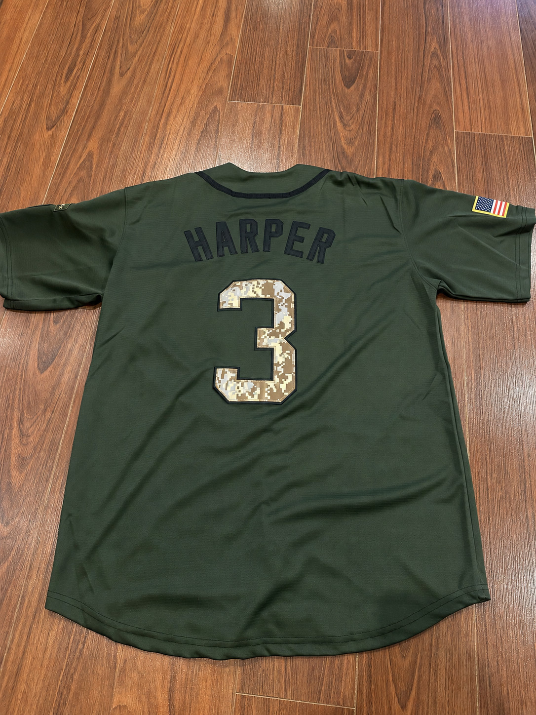 Philadelphia Phillies Bryce Harper Military Tribute Baseball Jersey NWT S-XXL Philadelphia Phillies Bryce Harper Military Tribute Baseball Jersey NWT S-XXL