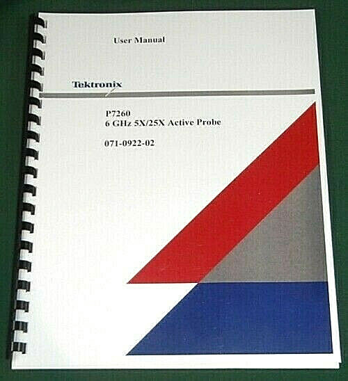 Tektronix P7260 User Manual: Comb Bound & Protective Covers