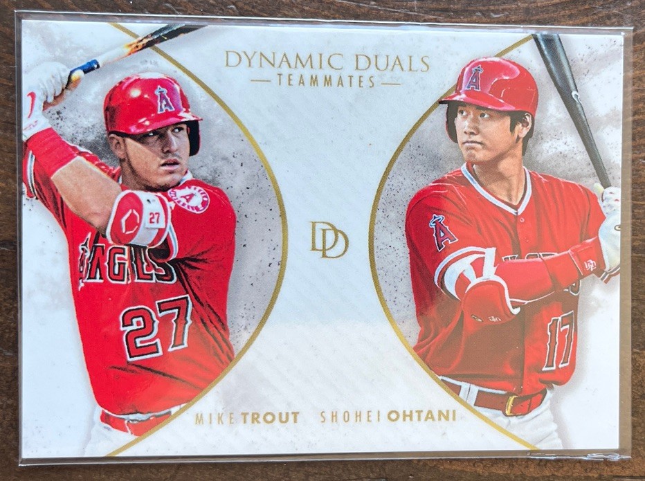2018 Topps On Demand Shohei Ohtani Mike Trout Dynamic Duals Teammates