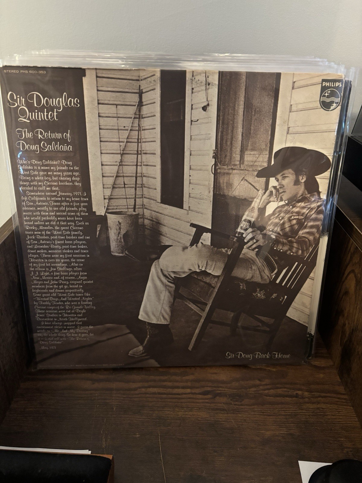 Sir Douglas Quintet the Return of Doug Saldana LP Philips Sir Douglas Quintet the Return of Doug Saldana LP Philips