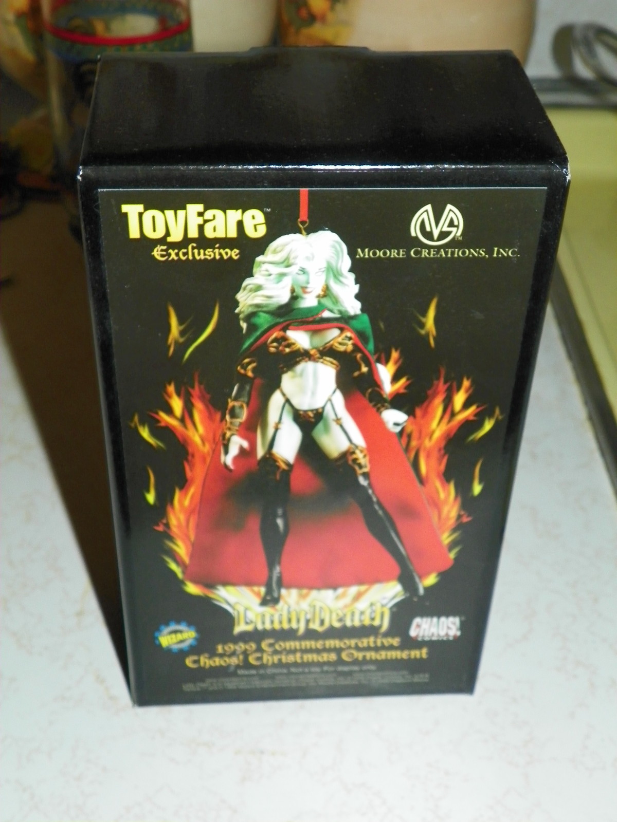 LADY DEATH *1999 COMMEMORATIVE* CHAOS ORNAMENT-toyfare -NEW