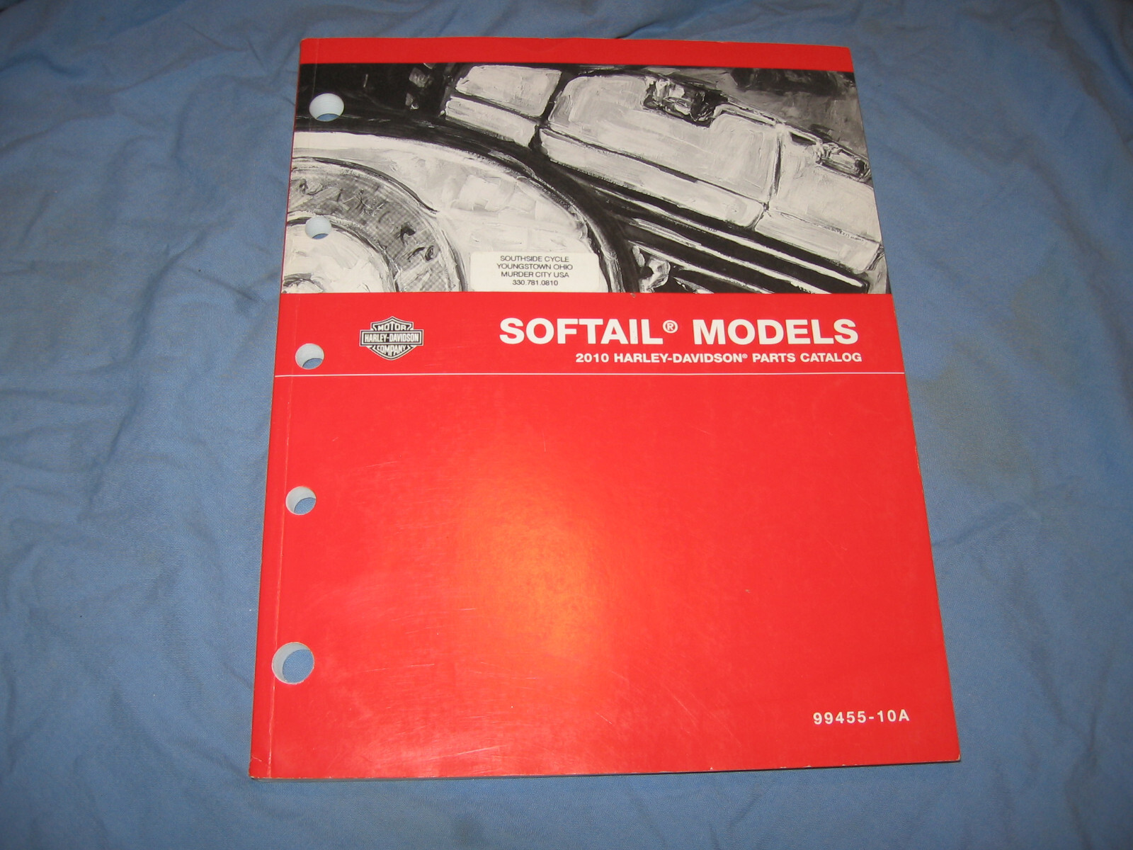 2010 HARLEY DAVIDSON SOFTAIL PARTS CATALOG ORIGINAL FACTORY 99455-10A MODELS 10