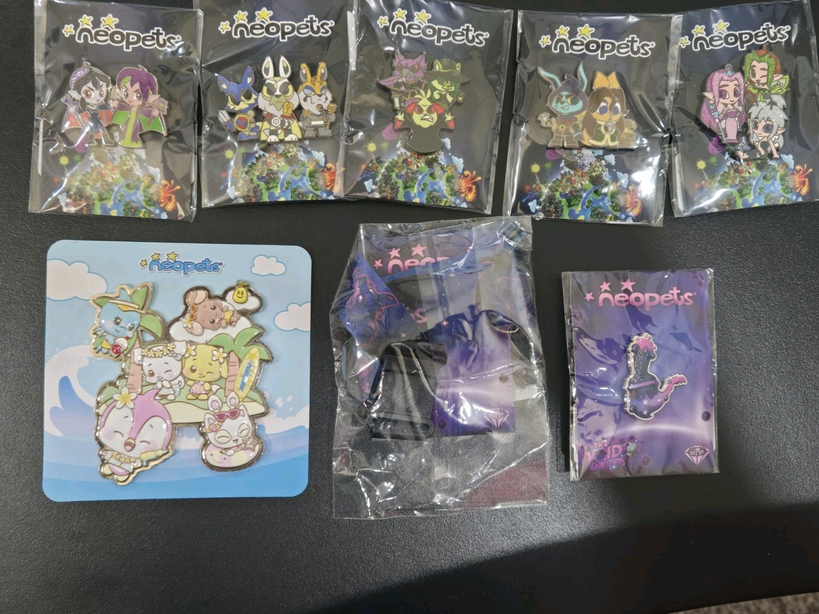 SDCC 2026 Neopets Pins and Lanyard NO CODES Whats Your Passion WYP